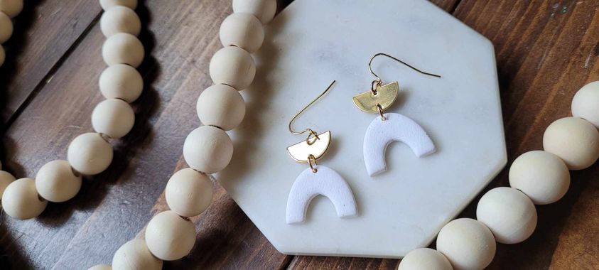 Small Arch Gold-filled Accent Hook Earrings