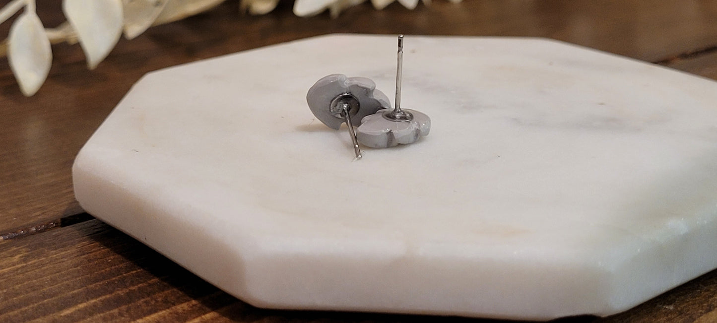 Leaf Stud-Surgical Steel Post