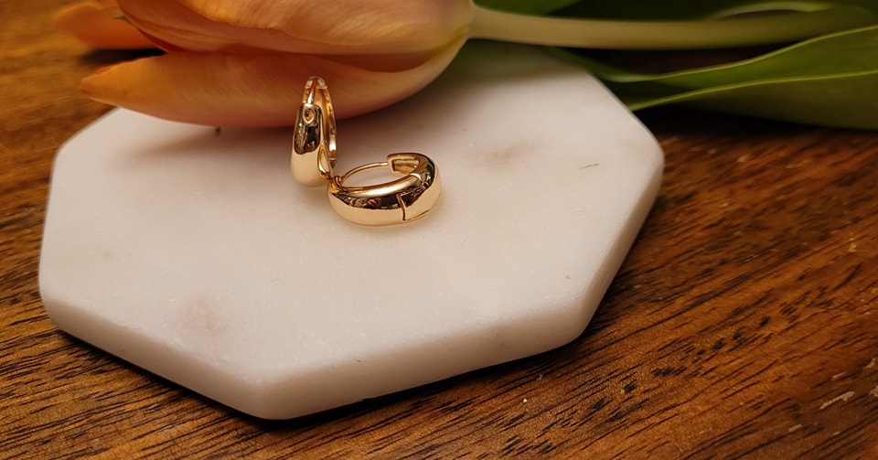 14K Gold Plated Huggies