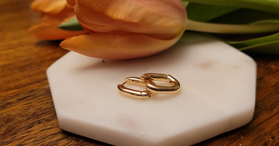 14K Gold Plated Huggies