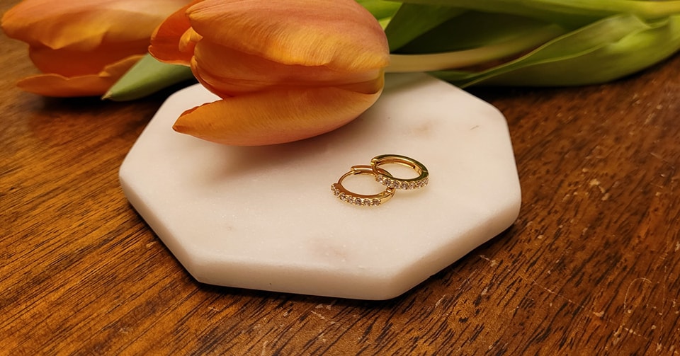 14K Gold Plated Huggies