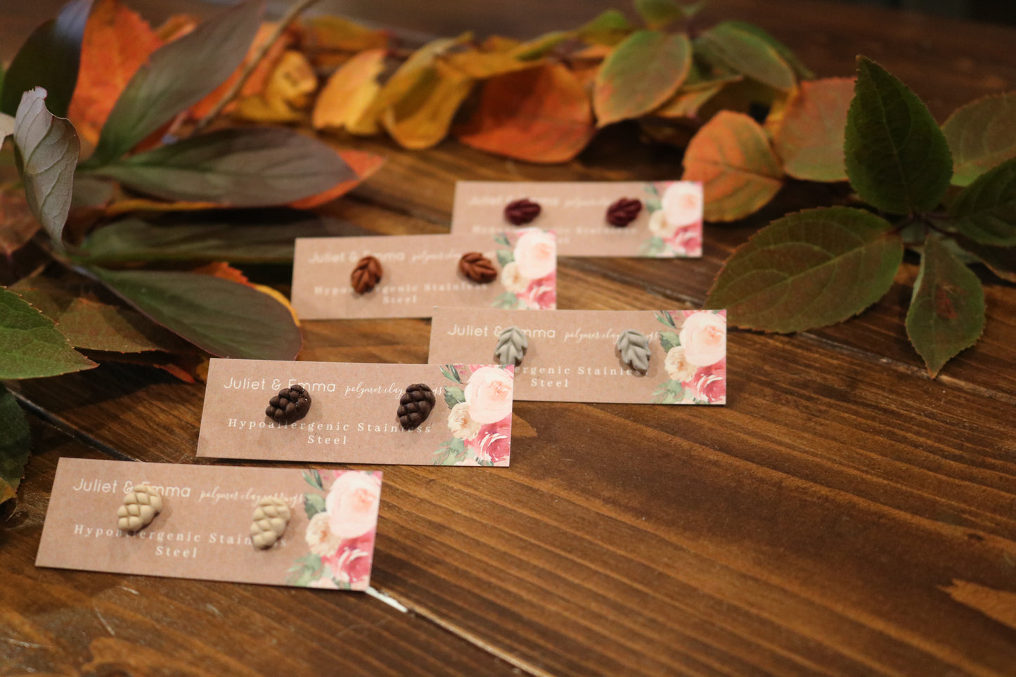 Leaf Stud-Surgical Steel Post