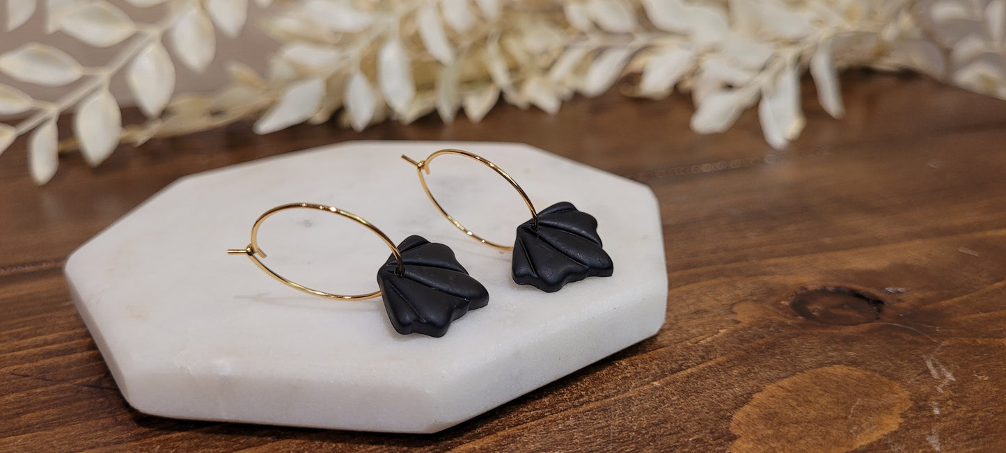 Hoops- Floral, Stainless Steel