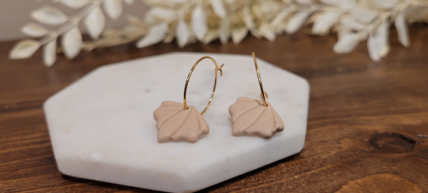 Hoops- Floral, Stainless Steel